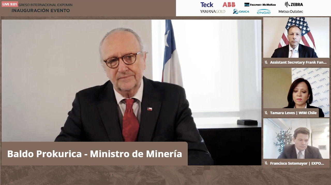 Ministro Prokurica inauguró Expomin 2020 y afirmó que la minería será clave  en la reactivación pos-pandemia | | Guía Minera de Chile